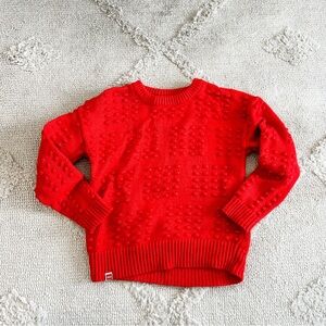 Lego bBoy's Red Textured Crewneck Sweater
